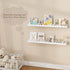 32 Inch Set 2, Fun Memories White Floating Shelf, Scalloped Picture Ledge for Nursery, of Wall Mounted Book Shelves