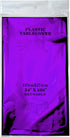 Purple Foil Tablecloth, Plastic Table Cover for Wedding, Birthday, Baby Shower, 54 x 108 Inch, 2pc