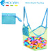 Mesh Beach Bag, Foldable Large Children's Storage Bag for Beach, Clothes, Towels, and Shells