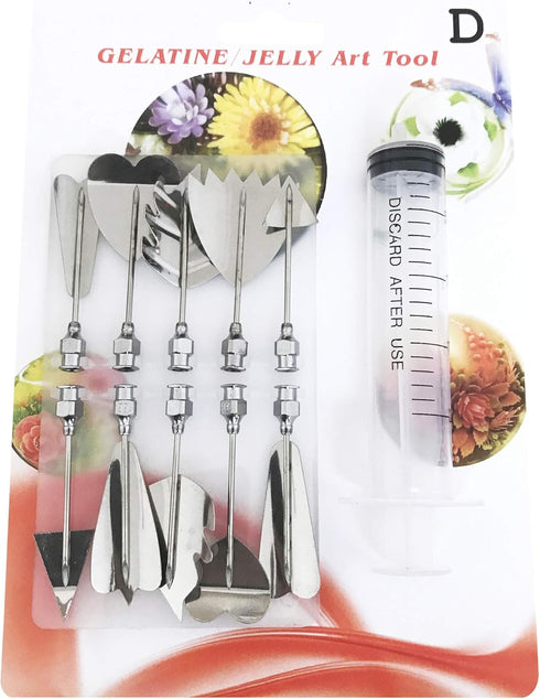 3D 60 Nozzles Woohome Art Cake Tools, Gelatin Jelly Tools Includes PCS Gelatin Tools and Making Pudding Pastry for Cake