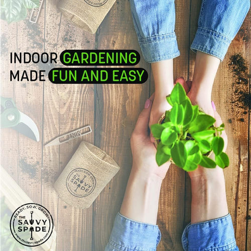 Cocktail Herb Garden Kit Indoor Grow Your Own Cocktail Kit with Ice Ball Maker and Non-GMO Heirloom Lavender Seeds