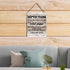 Farmhouse Bathroom Signs Wall Decor Rustic Septic Tank Please Only Flush Toilet Paper Thank You Wooden Hanging Sign for