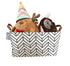 Rectangular Canvas Storage Bins, Waterproof Collapsible Toy Organizer Bin with Handles for Clothes, Kid's Toy & Book