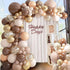 KALOR 12 Inch Beige Balloons, 3.2g/100 Pcs Thick Matte Latex Balloons for Party Decorations