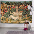 Semtomn Tapestry Artwork Wall Hanging, Unicorn Tapestries, Medieval Hunt, 60x80 Inches Home Decor