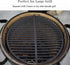 (15.5"-Fit KAMaster Cast Iron Cooking Grids Grates Compatible with Medium Big Green Egg Charcoal Grill Egg Grate Round