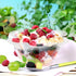 TOFLEN 8 oz Dessert Cups with Spoons, 50 Pack Clear Plastic Small Party Serving Bowls for Sundae, Parfait