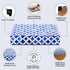 Handmade Star Pattern Decorative Box by Handicrafts Home - Blue White, 6x8x1.5, Multipurpose Gift, Storage Organizer,
