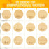 12 Set Tessco for you Pieces Yogurt Jar Lids Inspirational Yogurt Bamboo Lids with Silicone Sealing Compatible with Oui