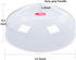 Large Microwave Cover for Food, Easy Grip Splatter Guard Lid with Steam Vent, BPA Free, 11.5 Inch, Dishwasher Safe