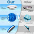 DARUITE 12Pcs Glass Fridge Magnets for Crafts, Strong Small Magnets for Kitchen, Office, Classroom