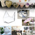 Hipiwe 5 Packs Acrylic Triangle Display Holder, Clear Plastic Stands for Geodes Rock Mineral Agate Fossil Coral