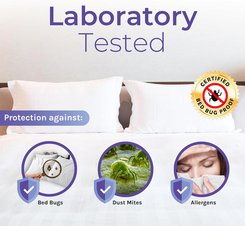 Waterproof Mattress Encasement for King Size Bed Bugs