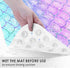 Culudea 40X16 Inch Pink Blue Mermaid Bathtub Shower Mat Fish Underwater Sea Non-Slip Tub Extra Long Bath Floor Machine