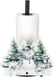 Yookeer Christmas Paper Towel Holder Deer Tree Snowflakes Towels Paper Holder for