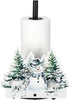 Yookeer Christmas Paper Towel Holder Deer Tree Snowflakes Towels Paper Holder for