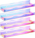 Hiceeden 4 Pack 15" Iridescent Acrylic Floating Shelves, Wall Mounted Floating Bookshelf