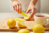 Kuhn Rikon Colori Non-Stick Straight Paring Knife with Safety Sheath, 4 inch Blade in Lemon
