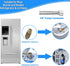 Refrigerator Water Line, 10 FT Premium Stainless Steel Braided Ice Maker Water Hose with 1/4" Fittings