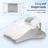 ZIKEE Ergonomic Multi-Positional Wedge Pillow for Stomach Sleepers, Scientific Zoning Design for Effective Shoulder