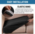H.VERSAILTEX Velvet Stretch Couch Cushion Cover, Plush Slipcover for Chair Cushion, Sofa Cover - Black
