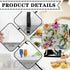 Hummingbird Flower Stand Mixer Cover, Stylish Kitchen Appliance Dust Covers, Waterproof and Stain Resistant