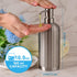 Rust-Proof Stainless Steel Countertop Soap Dispenser - Roman Column Shaped 18 oz Brushed Nickel Bottle with Pump