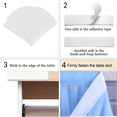 Baby Blue Table Skirt for Baby Shower Boy 6ft Light Blue Tulle Tutu Table Cloth for Elephant Birthday Party Decorations