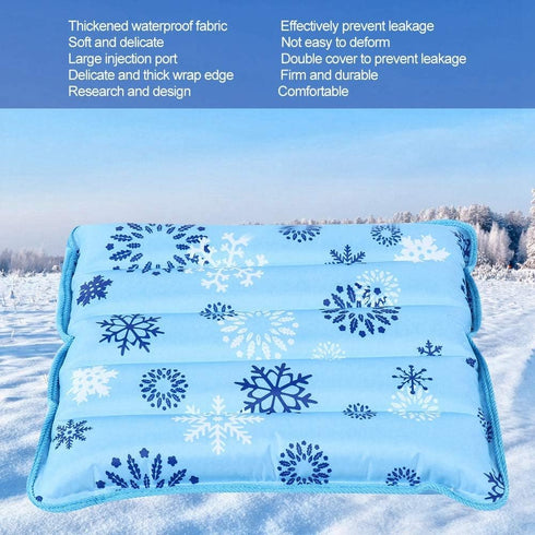 Cool Pillow, Reusable Gel Ice Packs with Ice Crystal Powder for Summer Cooling Cushion Mat