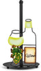 Wine Lovers Gifts - Metal Wine Paper Towel Holder Countertop with Solid