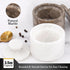 3" MARBLOUS KRAFTS Marble Salt Cellar with Lid White and Oceanic Celtic Salt & Pepper Containers, Perfect for Home