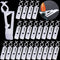 40 Pieces Christmas All-in-One Light Clips for C7, C9, and Mini Lights, Plastic Hangers (White)