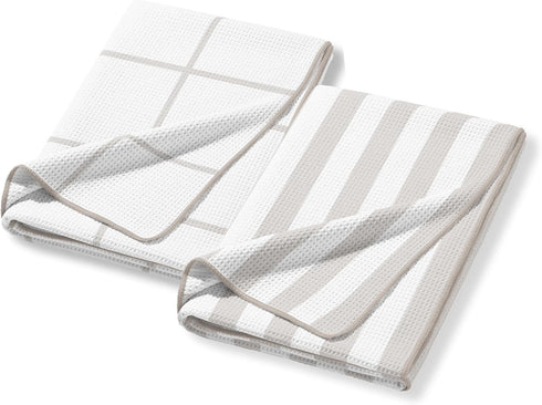 HALL & PERRY Kitchen Tea Towel, Ultra Soft, Quick Dry Microfiber Dish