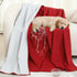 78'' 100'' Tisancy Waterproof Bed Blanket Queen Size x Red Polyester, TPU Waterproof Film Mattress Protector Mat