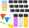 DI QIU REN 16 Pack Clear Plastic Bottles Empty Sensory Bottles with