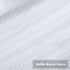 Curtain Valance, Waffle Weave Waterproof Window Valance for Bathroom, 60" x 15", White