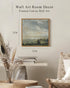 InSimSea Square Framed Canvas Wall Art, Sky Grassland Landscape Oil Painting for Living Room and Office Decor