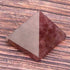 AUNMAS 3cm Quartz Pyramid, Small Strawberry Crystal Love Addition Reiki Stone Energy Tower for Home Office Decoration