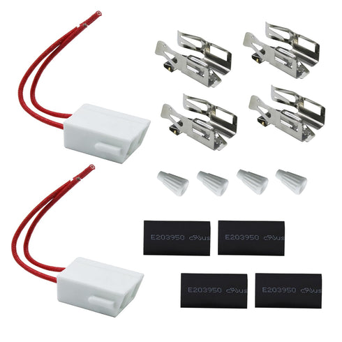 Burner Terminal Receptacle Block Kit 12001676 for Whirlpool & Kenmore Ranges, Set of 2 AP4009015 PS1570190