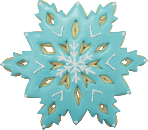 R&M International Snowflake Cookie Cutters with Interior Cut-Outs, 3" Assorted, 3-Piece Set