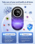 Toothbrush Sanitizer Holder, Upgraded UV Toothbrush Holder with Dual-Mode Clean & Fan Dry, LED Smart Screen