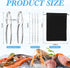 Set Set Restaurant(21 Zhehao Lobster Crackers and Picks Seafood Party Dinner Supplies Stainless Steel Crab Leg Tool