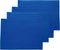 Solino Home Cotton Linen Placemats Set of 4, Blue 14 x 19 Inch Machine Washable Table Mats