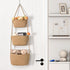 4 Hanging Storage Baskets, Over the Door Basket, Cotton Wall Baskets Storage, Hanging Door Basket with Hooks