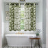 XTMYI Olive Green Kitchen Decor,Sheer Leaf Bathroom Curtains for Window,48 Inch Length,Dark