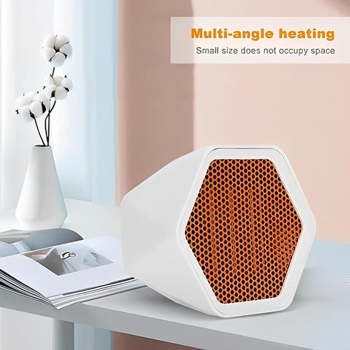 Portable Space Heater Fan - Fast & Reliable Electric Heaters for Indoor Use, Quiet Mini Heater for Office & Home