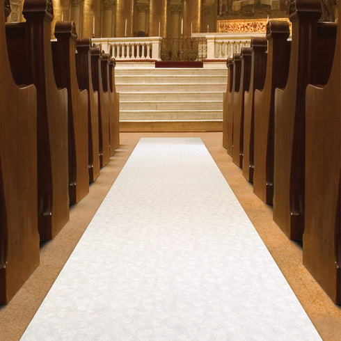 Beistle Floral Aisle Runner, Polyester Fabric, Wedding Decoration, 3' x 100'