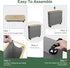 9 1 Pack Bamboo Toilet Paper Storage with Lid and Wheels, Bathroom Toilet Storage Basket with Handle, Paper Storage