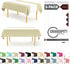 White 6 Pack Premium Disposable Plastic Table Runner 14 x 108 Inch.