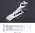40 Pieces Christmas All-in-One Light Clips for C7, C9, and Mini Lights, Plastic Hangers (White)